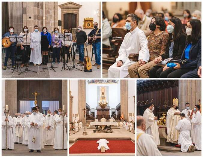 Momentos de la ceremonia de ordenación celebrada esta mañana en la Catedral/Acfi Press.